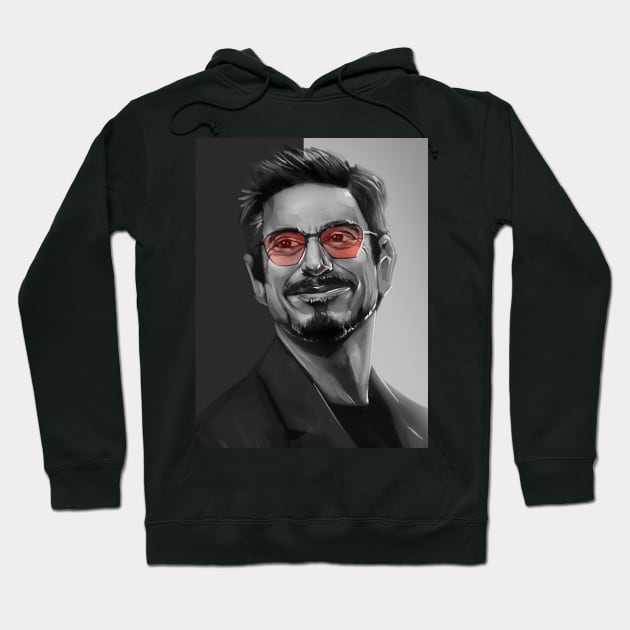 Robert Downey Jr Hoodie by SmpArt